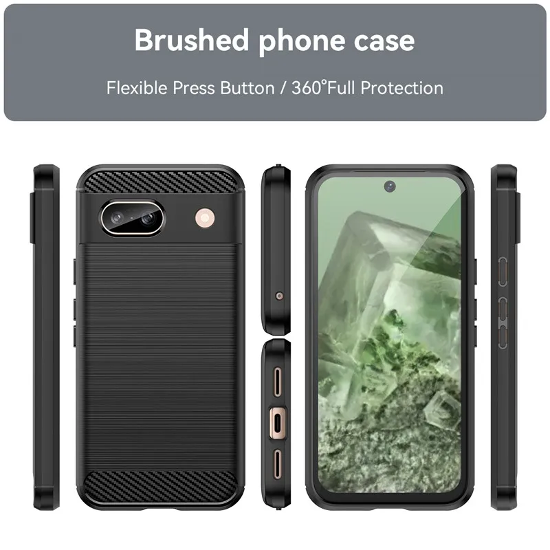 For Google Pixel 8A Case Google Pixel 6 7 8 Pro 5A 6A 7A 8A Cover Shockproof Soft Silicone Protective Bumper For Google Pixel 8A