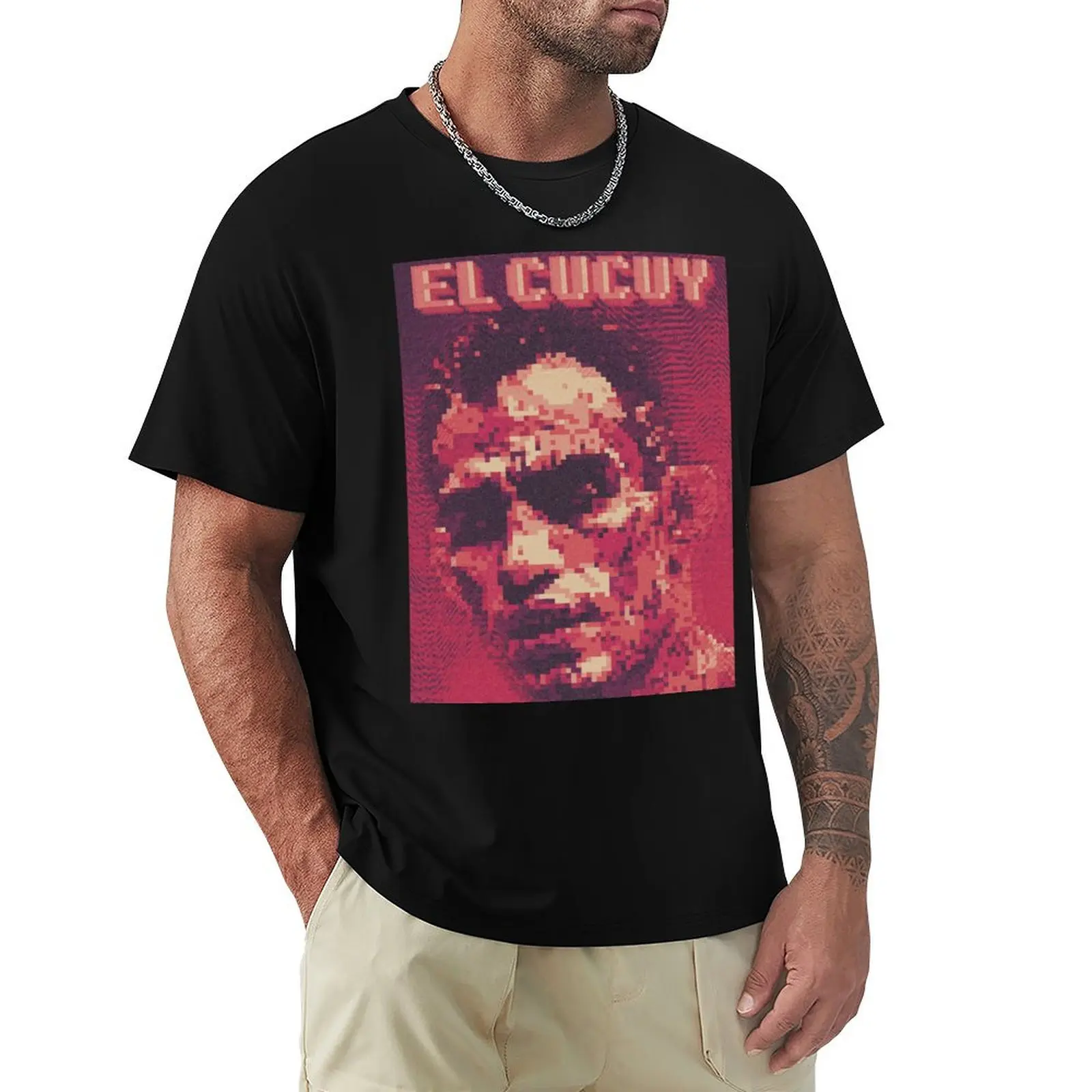 

Tony Ferguson El Cucuy retro 80s MMA illustration T-Shirt Large Size Soft Cotton T-Shirt