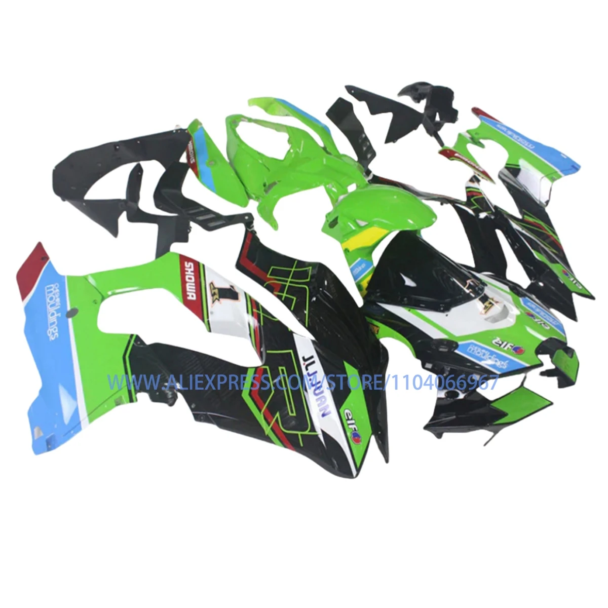 For ZX10R 2021-2025 Sportbike Fairing Kit Injection Molded ABS Motorcycle Fairings Bodywork Cowling Green Black Green