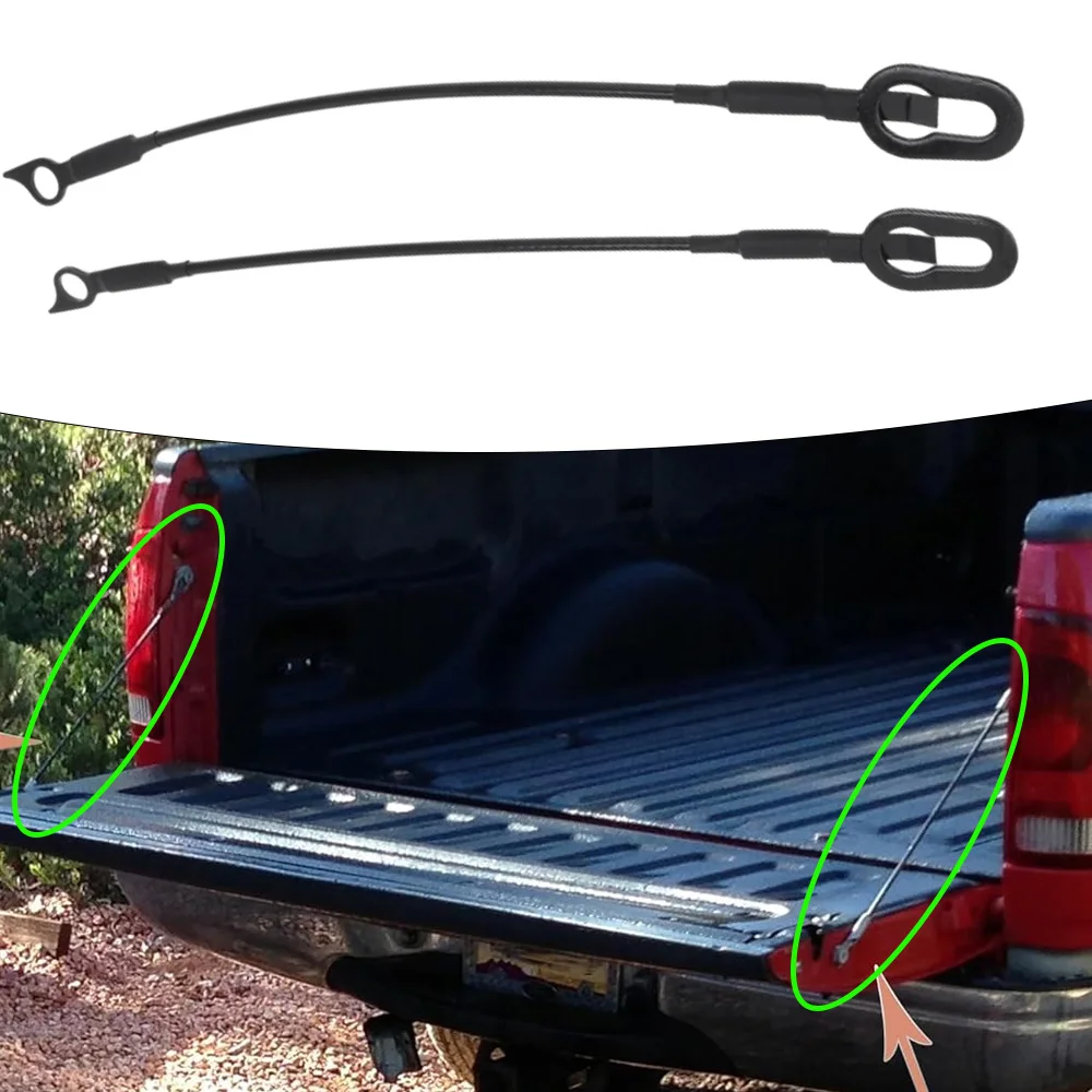 

Rear Tailgate Cables Lift Gate Support Straps for Dodge Dakota 1987-2010 Mitsubishi Raider 2006-2009