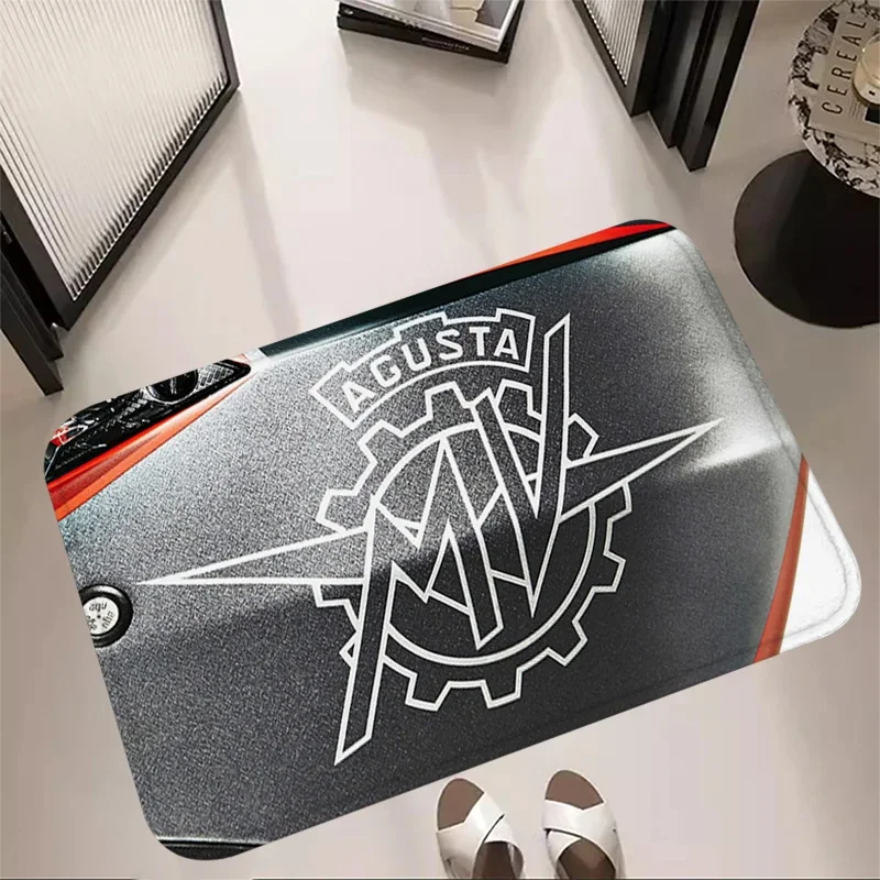 Soft Room Rugs Foot Carpets MV Agusta Entrance Doormat Motorcycle Rug Floor Mats Carpet Anti Slip Mat Home Kitchen Hallway Decor