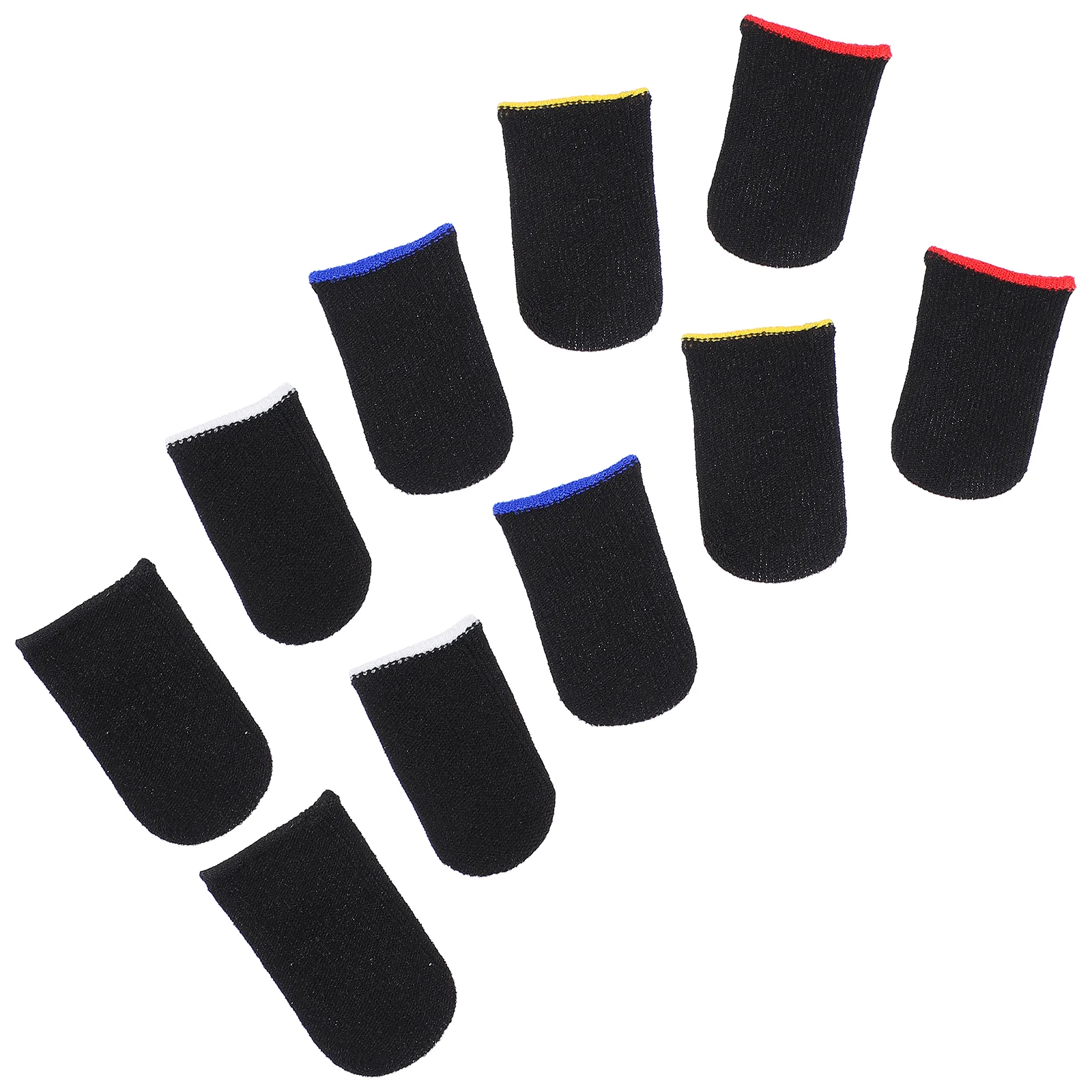 10 PCS Gaming Finger Cots Sleeve Non-slip Breathable Thumb Game Nylon Phone Cover