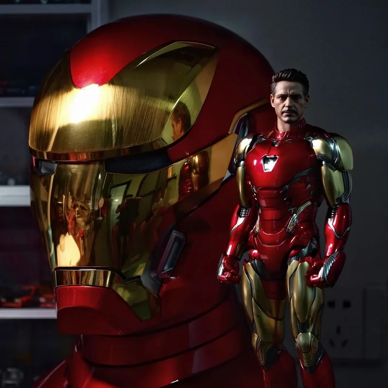 

Iron Man MK50 Figure 1:1 Wearable Cos Mask Voice-Activated Deformation Helmet Around Animation Derivatives Model Toy Gift Boy