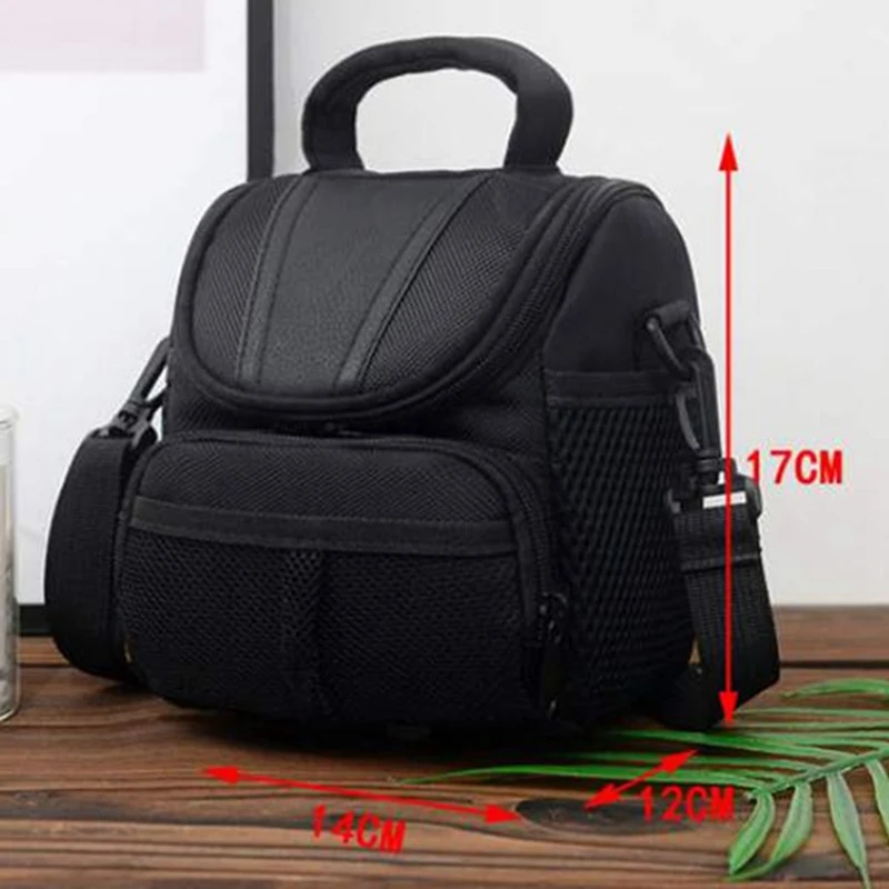 Bolsa para câmera slr, bolsa leve para fotografia, alça de ombro ajustável, bolsa para câmera, bolso com zíper para nikon d40