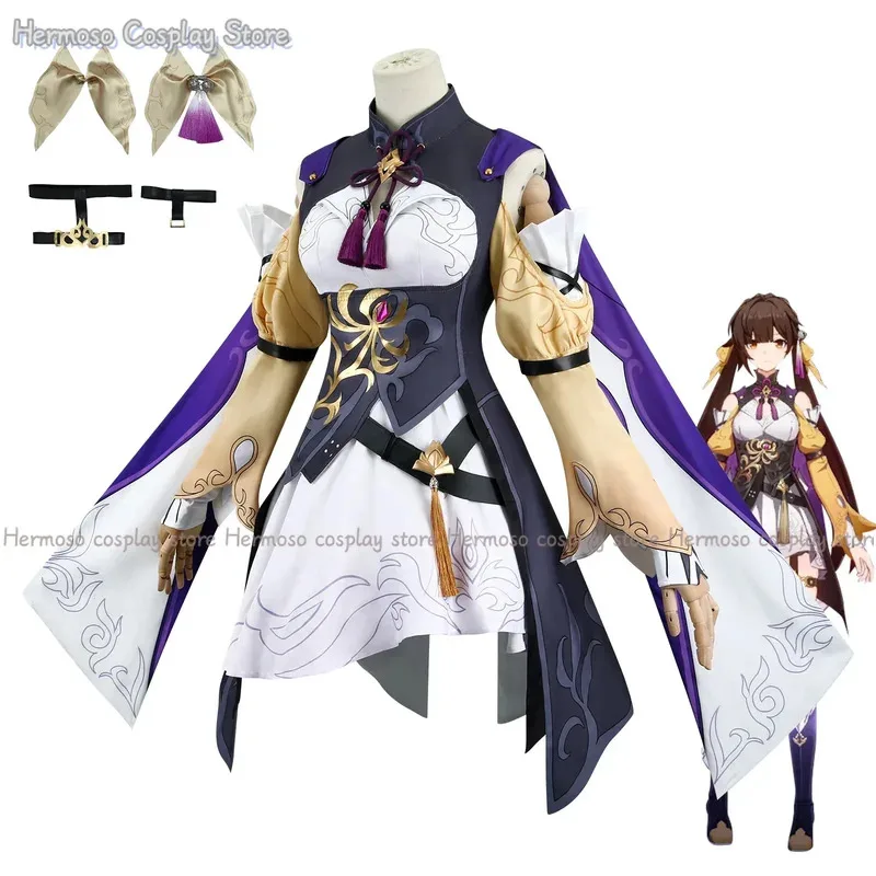 

Vivi 2025 Li Косплей Игра Honkai: Star Rail Костюм Униформа Sushang Парик Реквизит Хэллоуин Вечерние Ролевые Игры Наряды для Женщин