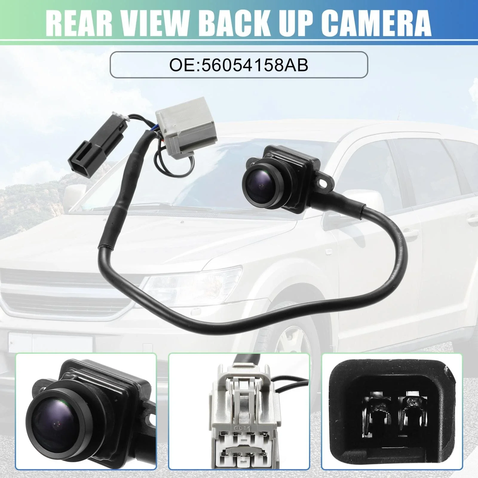 

Rear View Backup Parking Camera Fits For Dodge Journey 2011-2020 56054158AG AB