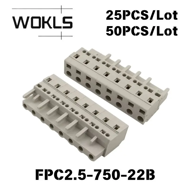 8EDGK MCS Multi-purpose Cage Clamp Screwless Plug-in Separable Mating Terminal Block Plug PCB Electrical Wiring Connector
