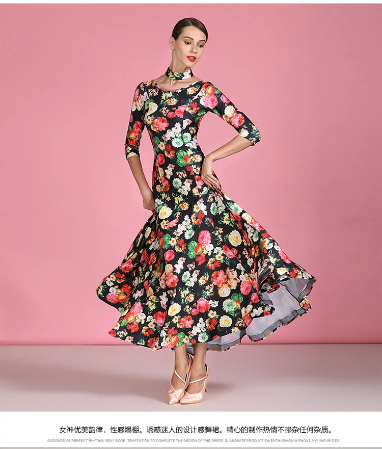 NUOVO vestito da ballo latino salsa cha cha tango da donna vestito da ballo standard moderno S9062 vestito da ballo