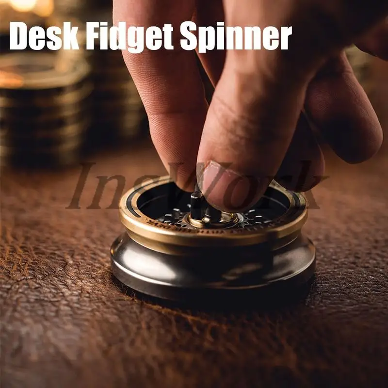 LAUTIE Lucky gramofon Fidget Spinner karnawał ruletka połączenie kompozytowe dekoracja biurka Gyro EDC antystresowe metalowe zabawki