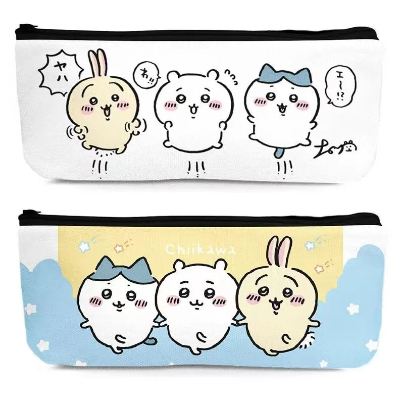 

Chiikawa Pencil Case Usagi Cartoon Kawaii Large Capacity Student Eraser Pen Stationery Storage Bag Learning Supplies Prize Gift