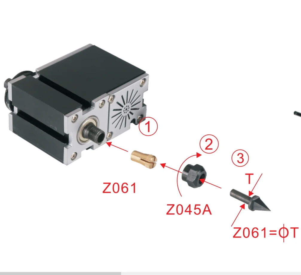 The First Tool 8PCS Copper Collets Set Z061 for Assembling Drilling Cutter,Milling Cutter,Center Pulley