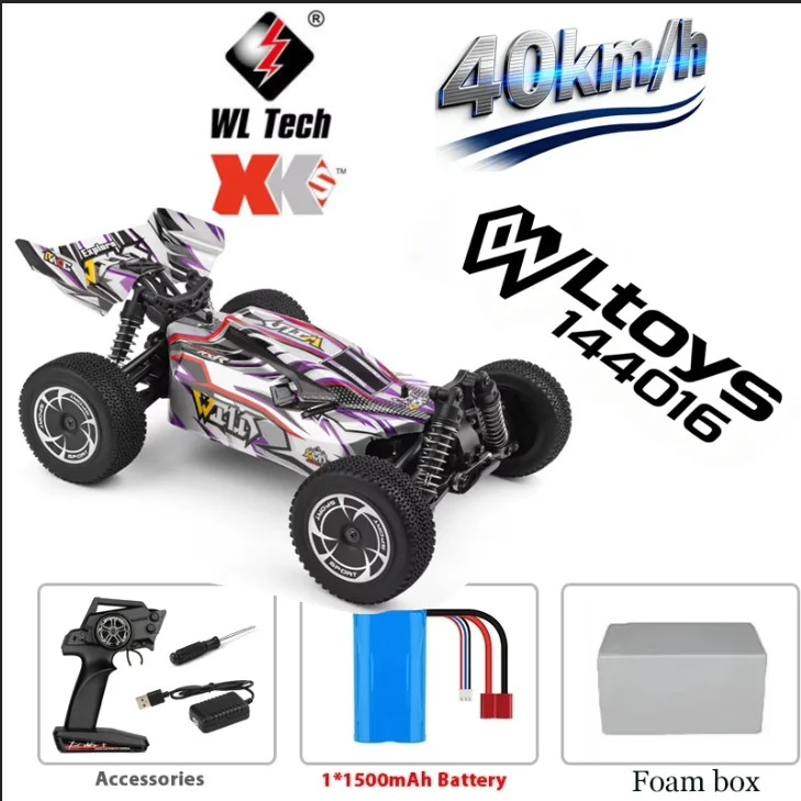

WLtoys 1/14 144016 RC Racing Car 2.4G 40KM/H 390 Motor 4WD Electric Off Road Drift Remote Control Toy Cars