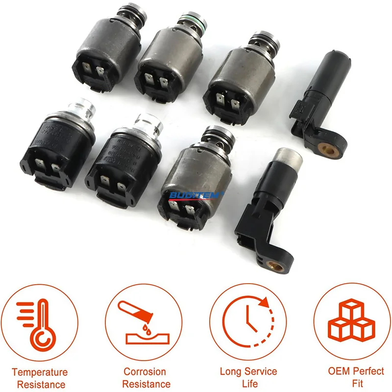 

8PCS 4HP16 4HP-16 ZF4HP16 Transmission Shift Solenoid Valves Fit for 2004-2008 Suzuki Forenza 2.0L CHEVROLET Optra 2.0L