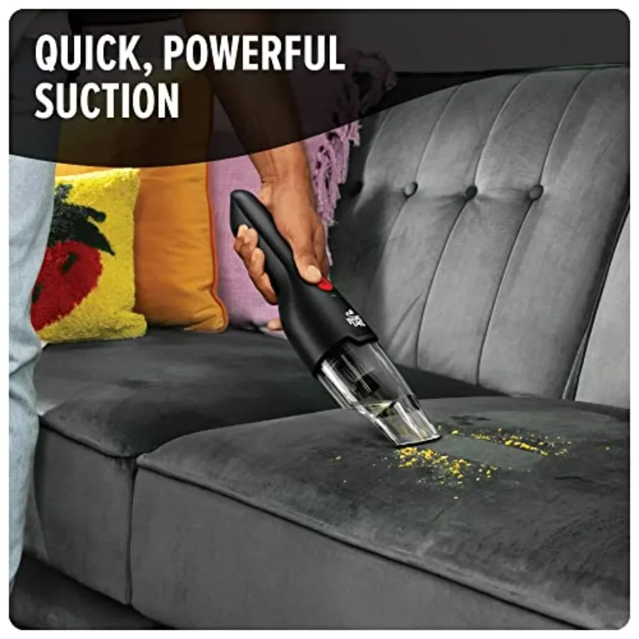Grab and Go+ مكنسة كهربائية محمولة لاسلكية 8 فولت مع شفط قوي للتنظيف السريع، تصميم خفيف الوزن للغاية مثالي لـ Ca