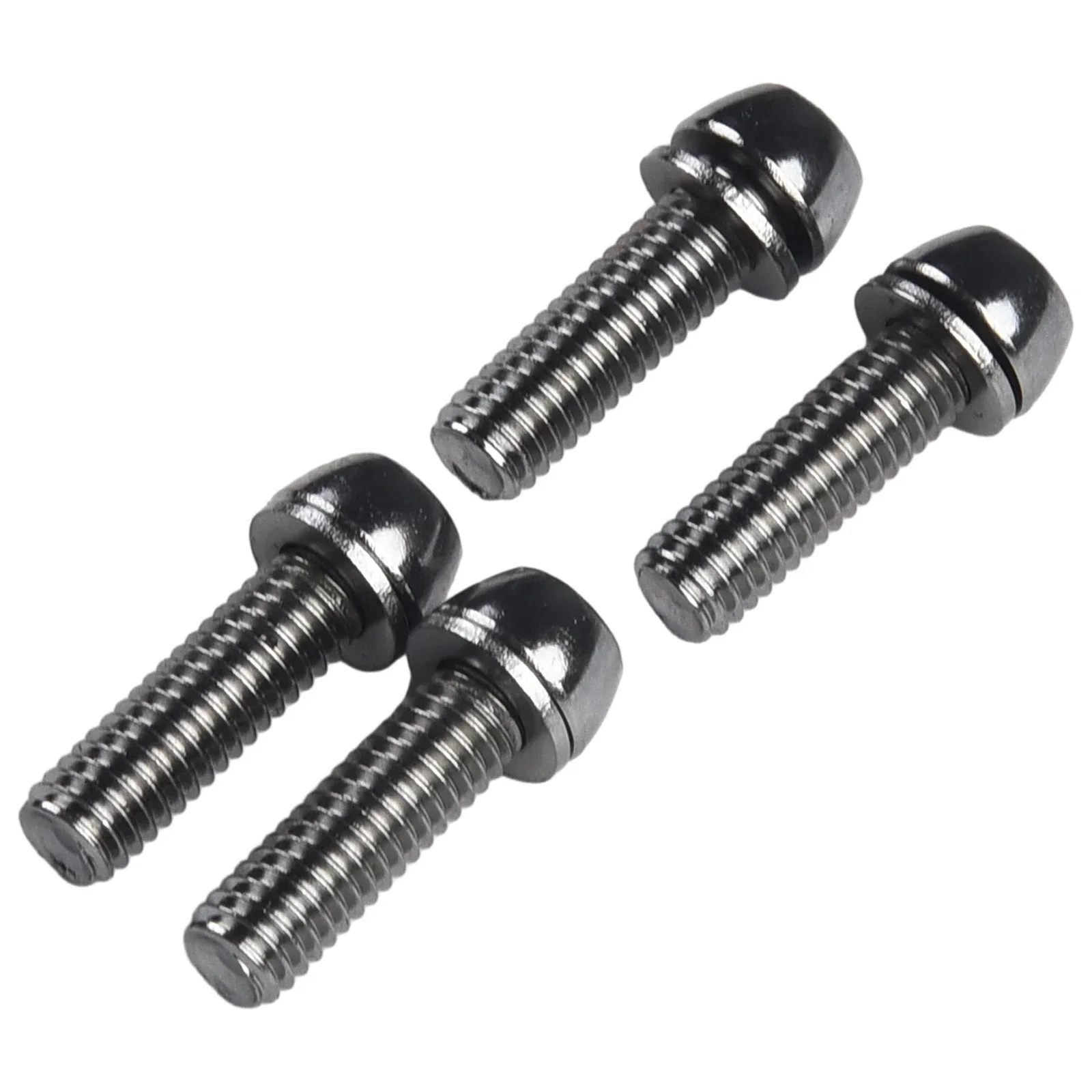 4pcs Colorful M5/M6 X 20mm Stem Screws & Spacers For MTB Handlebars Bicycle Steering Hardware Kit Rust-Proof Steel Bike Part