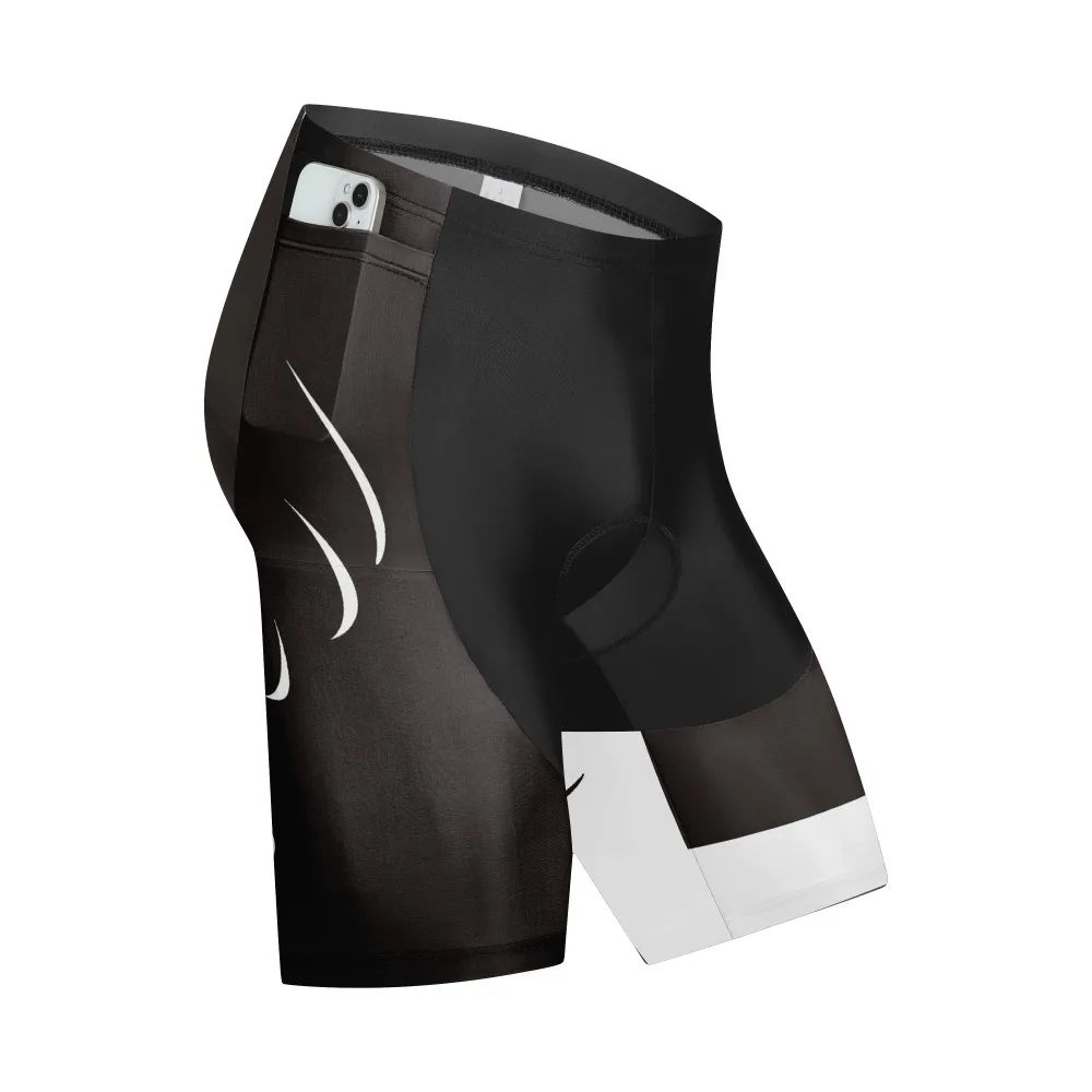 

Спортивные велосипедные шорты с подкладкой для мужчин, удобные шорты для шоссейного велоспорта, брюки для езды на велосипеде с 2 карманами, облегающие тайтсы