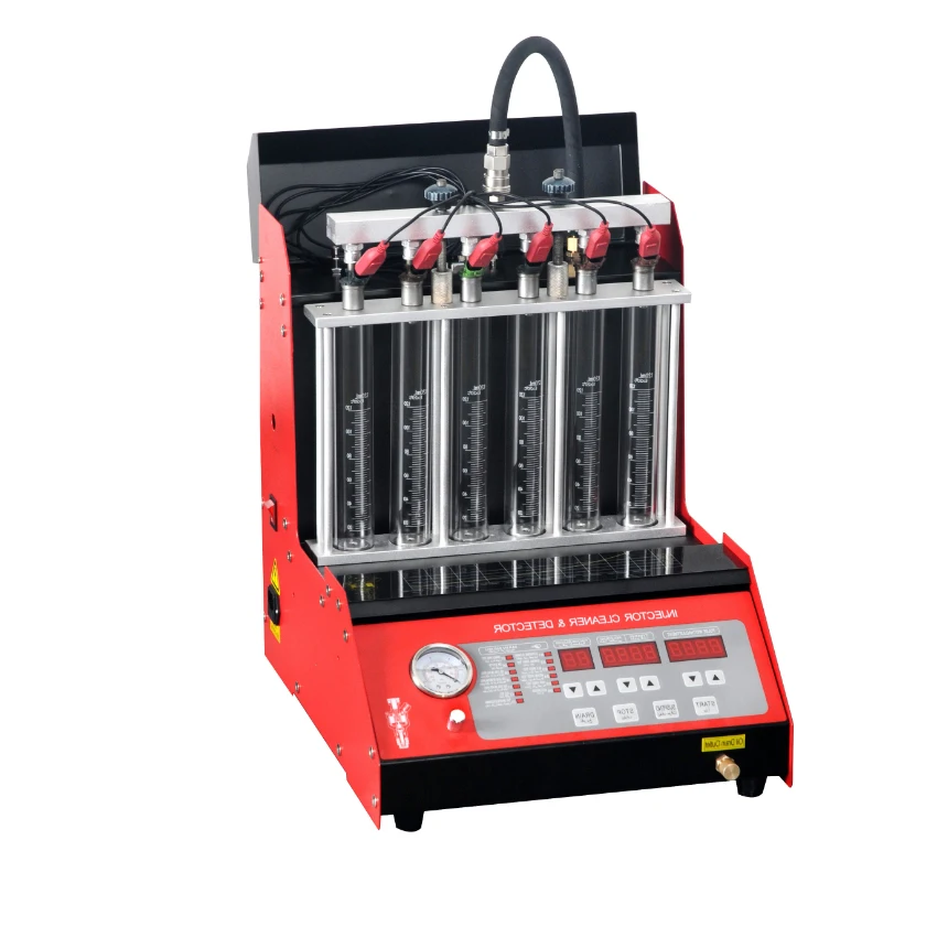 6 Cylinders Automotive Fuel Injectors Tester & Cleaner Machine 220V/110V /50HZ/60HZ
