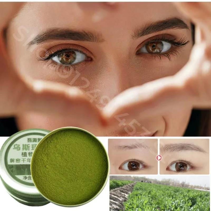 Pó De Grama Natural Para O Crescimento Do Cabelo Usman, Solução Nutriente Para O Crescimento De Sobrancelha E Cílios, Líquido para Usma Grass