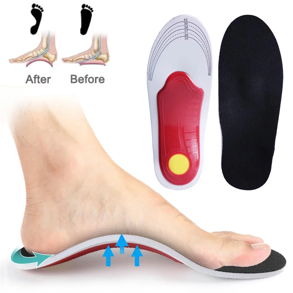 

Eva Orthotic Insole Arch Support Flatfoot Orthopedic Insoles Men Sport Running Shock Absorbing Plantar Fasciitis Relief Shoe Pad