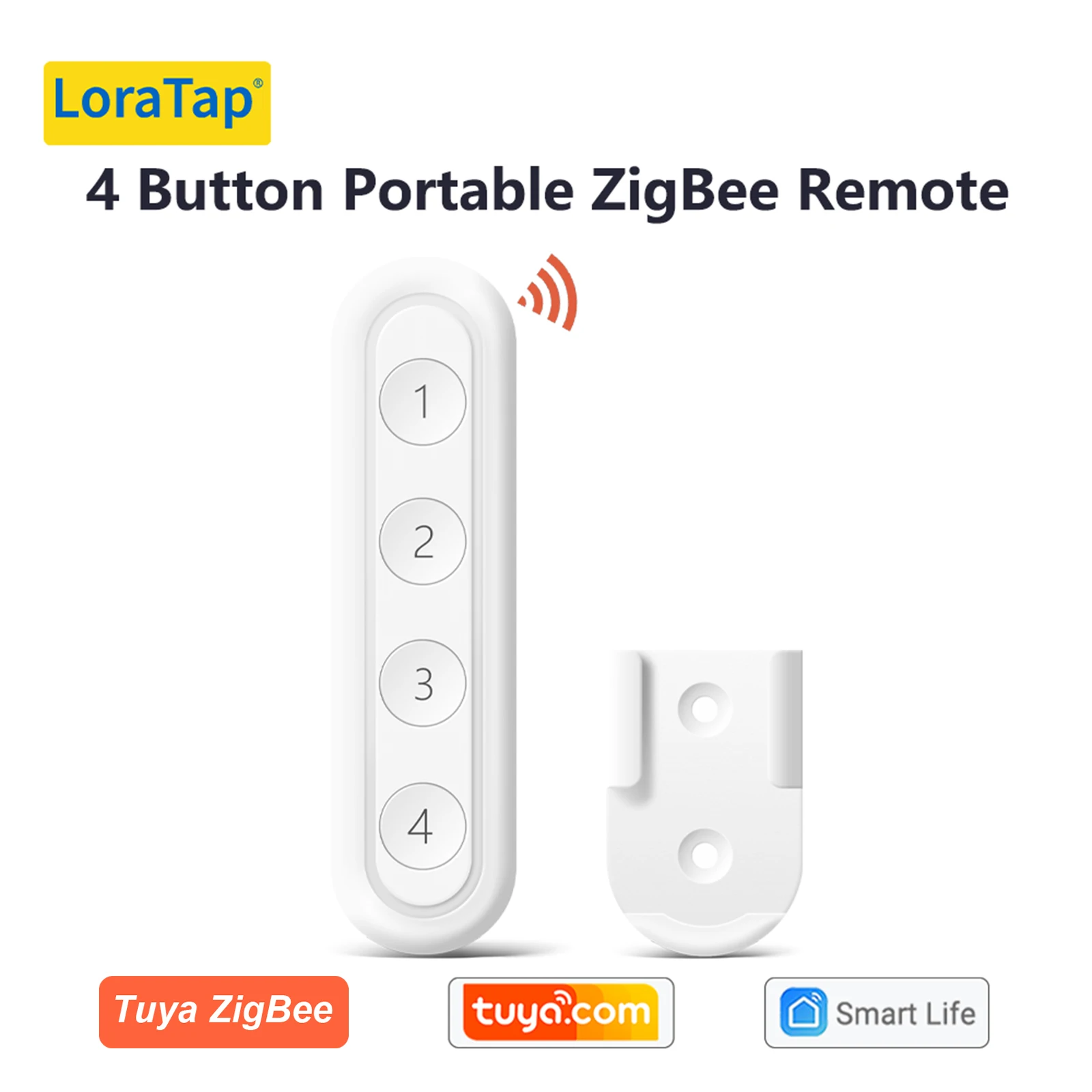 LoraTap ZigBee 3.0 Draadloze 13-types drukknop EU US Afstandsbediening Tuya Scène Automatisering Schakelaar Smart Life App