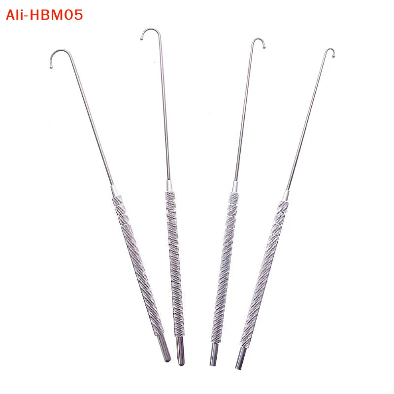 (HB05)Pet Spay Snook Hook Animal Ovaries Removal Hook Vet Ovariectomy Dogs Cats Surgical Instruments Ball Type 6mm 8mm 10mm 12mm