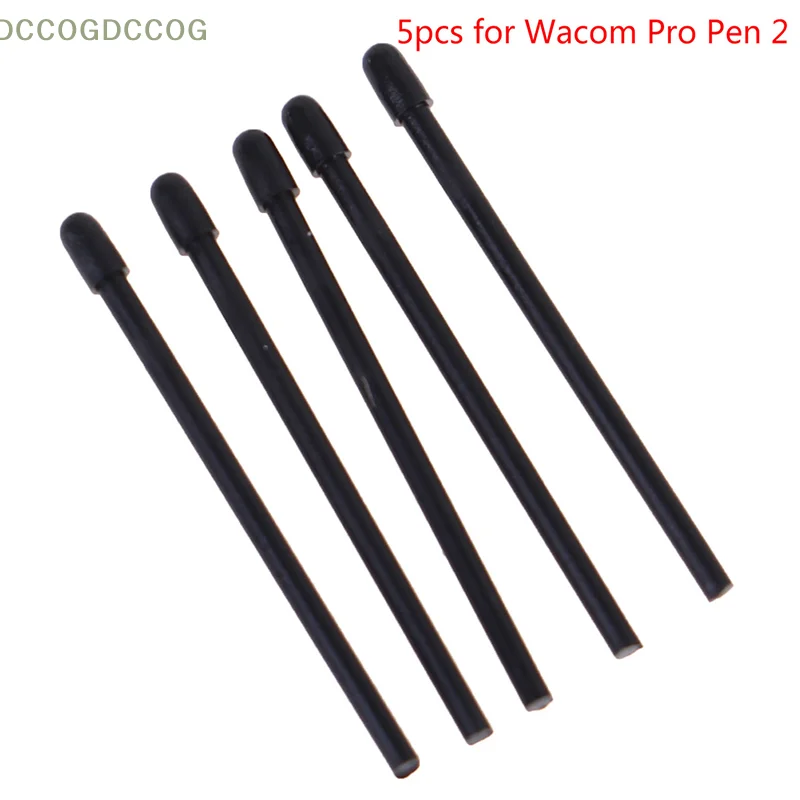 5Pcs for Wacom Intuos Pro Graphic Drawing Tablet's pen Wacom Pro Pen 2 Black Nib