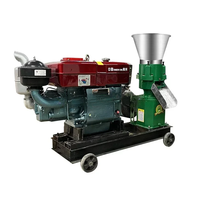 

150-300kg/h Diesel pellet machine Feed pellet making machine Feed pellet forming machine Chicken, duck and goose