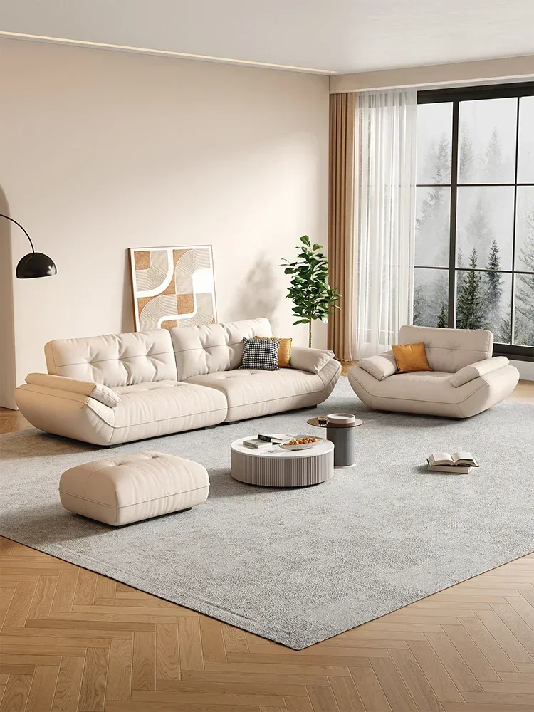 

Технология ткани Облако Песок Гостиная Простой современный свет Роскошный кремовый стиль