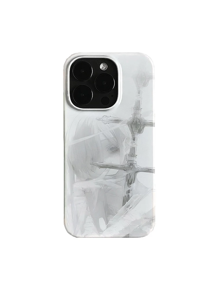 Beautiful Anime Girl Sword Cool Jelly Phone Case For iPhone 17 Air 16 Pro Max 15 14 Plus 13 12 11 Shockproof Silicone Back Cover view 5