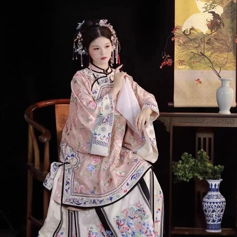 Hanfu ผู้หญิงกระโปรงหน้าม้าแบบคลาสสิกฤดูร้อน