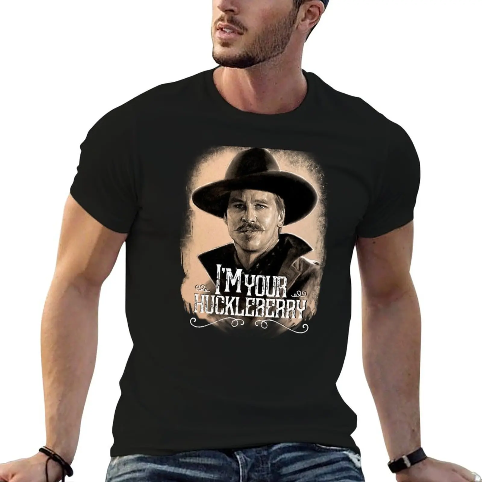 

Holliday 100% t graphic man t T-Shirt shirt shirts men Earp Tombstone Doc for cotton Huckleberry Wyatt