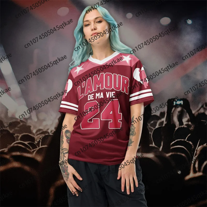 Billie Eilish 2025 Concert T-shirt Football Jersey USA Special