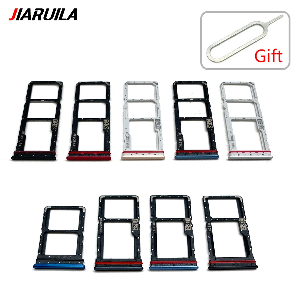 New SIM Card Slot Tray Holder For Moto G32 G42 G51 G52 G62 G71 G72 G82 SIM Card Reader Adapter Socket Replacement Parts With Pin