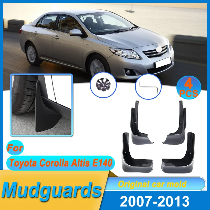 

Mudguards For Toyota Corolla Altis E140 2007-2013 2008 Mudflap Fender Flares Mud Flap Splash Guards Cover Wheel Car Accessories