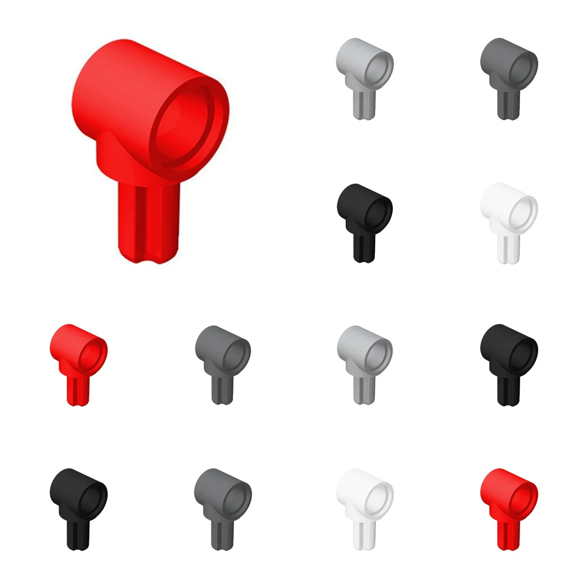50pcs 22961 Axle and Pin Connector Hub 1 Axle Bricks Toy For Technical MOC Building Blocks Compatible High-Tech