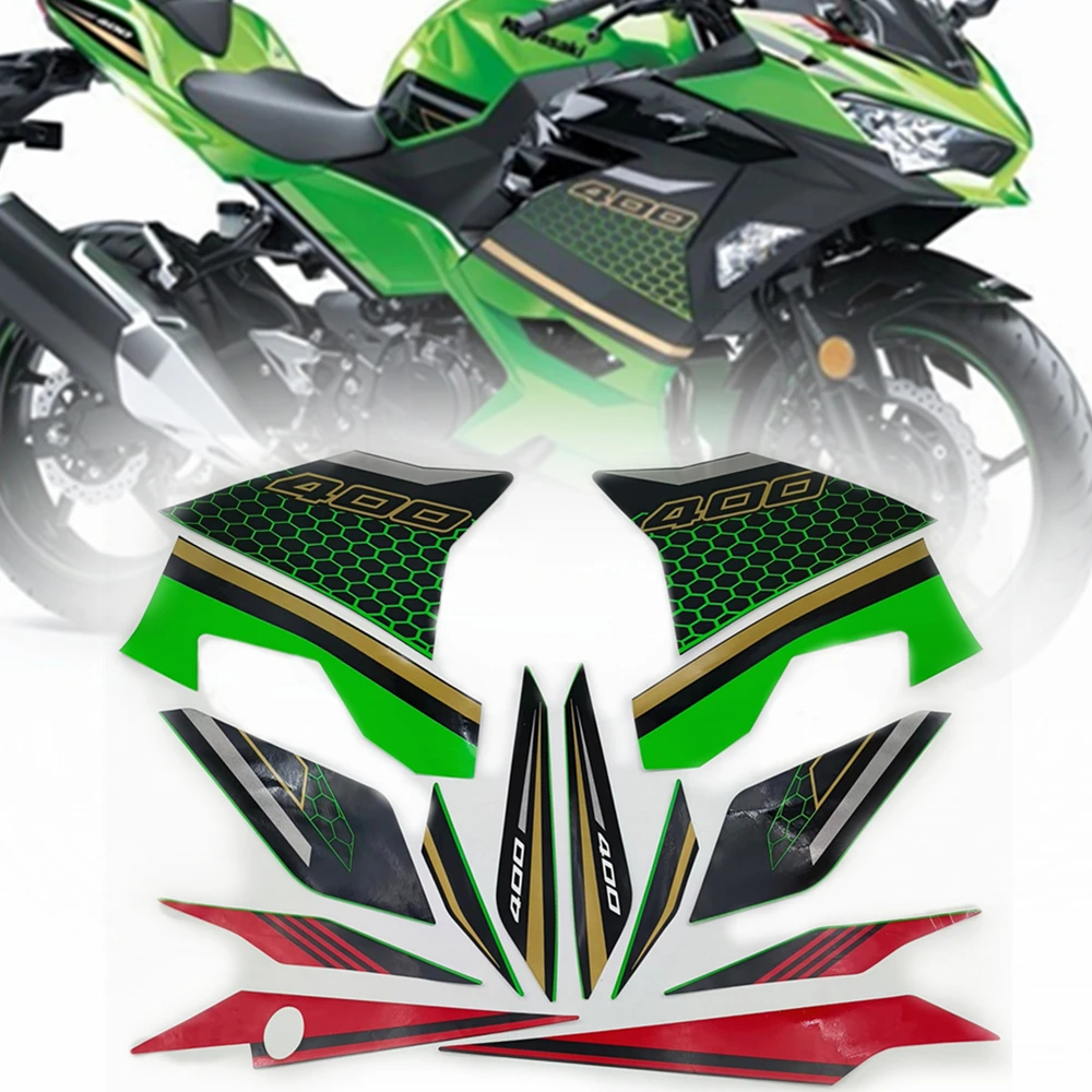 

High Quality Protector Decoration Decals Fit Ninja400 Motorcycle Green Fairing Full Kit Stickers For Kawasaki Ninja 400 2020