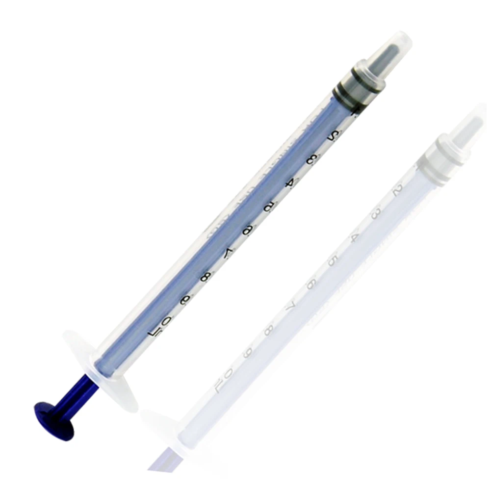 No Needle！1ML Nutrient Small Syringes Plastic Disposable Measuring Glue Pet Feeding Applicator High Quality Syringe 100Pcs/Set