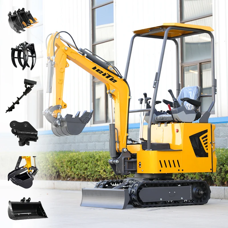 Garden tool 1 Ton Mini Excavator for Sale Factory Price Mini Digger 1ton Construction Machinery customsized mini excavator price