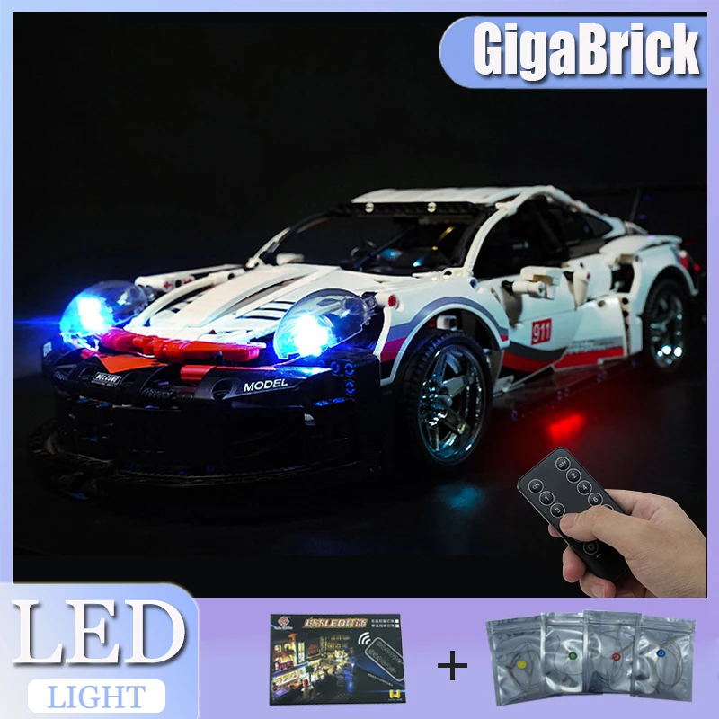 레고 42096용 새로운 범용 조명 키트(블록 모델 없이 LED 조명만 해당) 유연하고 밝은 조명 솔루션