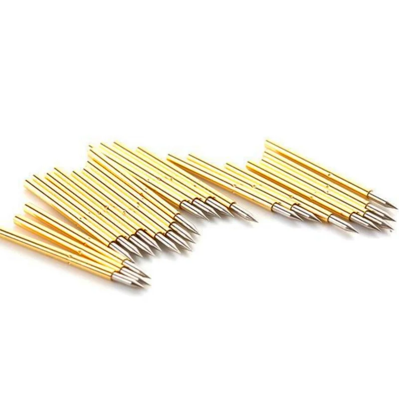 20/100PCS P75-B1 Spring Test Pin Test Probe P75-B Electric ICT FCT PCB Test Tool 0.66/1.02/16.3mm Needle Sharp Tip Head Pogo Pin