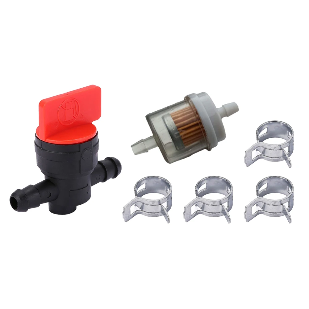 Garden Tools Gasoline Tap Oil Faucet Petrol 6pcs/set Diesel Shut-off Valve Diesel Taps Gasoline Tap Filter New