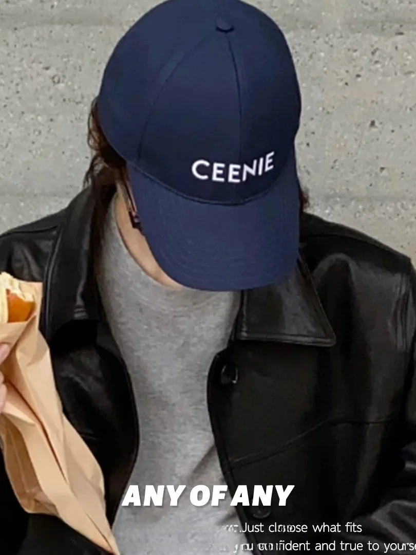 Annie Aou Embroidered Face Slimming Arc De  Letter Baseball Cap Women's Simple Sun Protection Duckbill Cap Summer Season