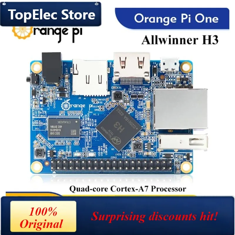 TopElec Orange Pi One1GB H3 Quad-Core ,Support Android,Ubuntu,Debian Mini Singe Board Computer