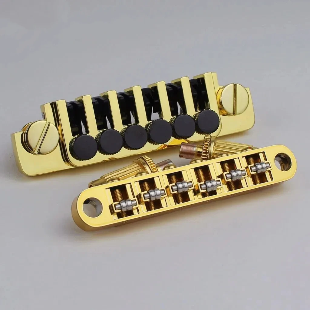 Guyker-Tune-O-Matic Roller Saddle Guitar Bridge, GM005, Vintage TP6 Tailpiece, 5Colors Available