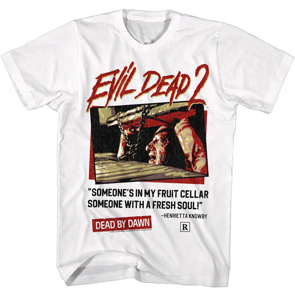 The Evil Dead 2 Movie Ash Williams Someone Is In My Fruit Cellar Men's T Shirt