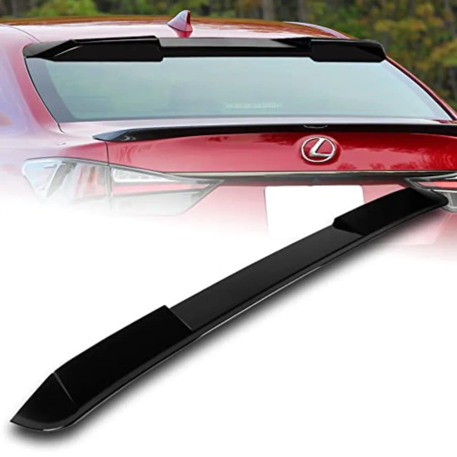 

Q1-TECH Rear Window Roof Spoiler Compatible with 2013-2020 Lexus GS350/GS450H/GS-F Sedan Only ABS Rear Window Roof Visor Spoile