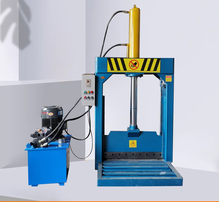 Recycled Rubber Cutting Machine Natural Rubber Hydraulic Guillotine with 220V Motor Core Equipment for Raw Rubber Cutting