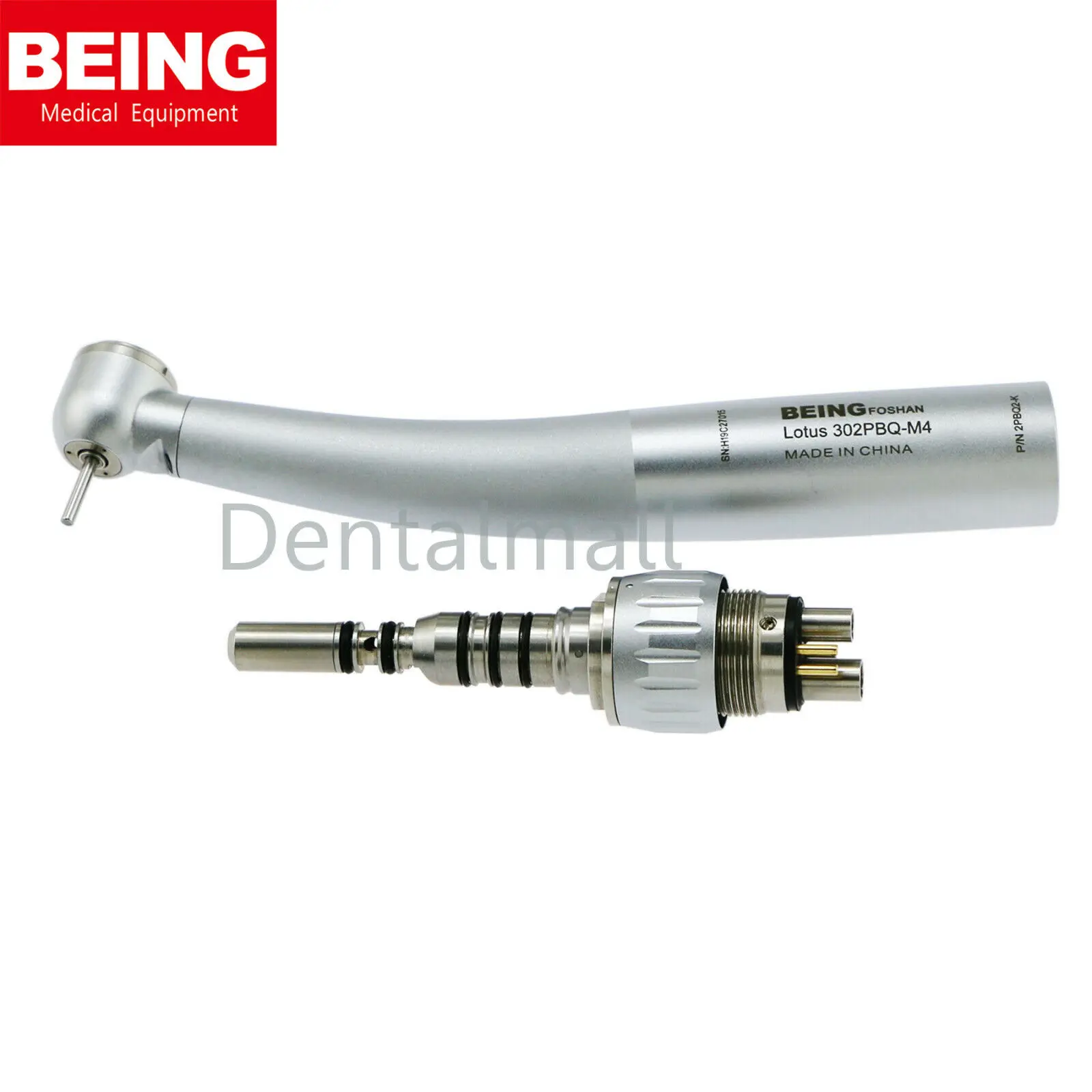 BEING Dental Fiber Optic Ti-Coated 6 pin Handpiece fit for Kavo LED Coupler