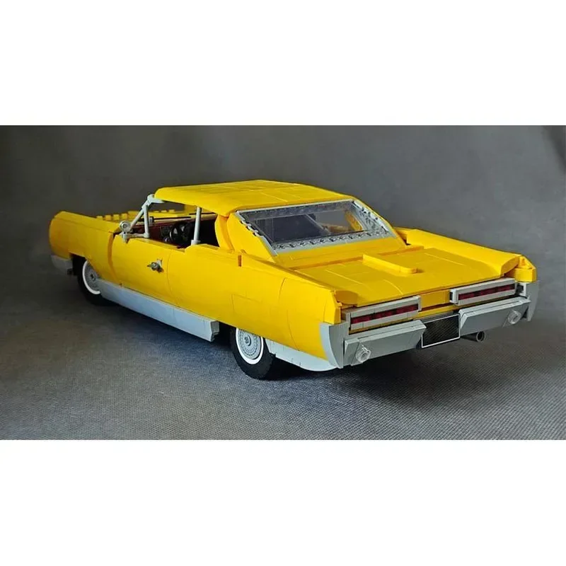 

MOC-120854 Yellow 1966 Classic Racing Car Assembly Splicing Building Block Model1662 Parts Building Block Kids Birthday Toy Gift