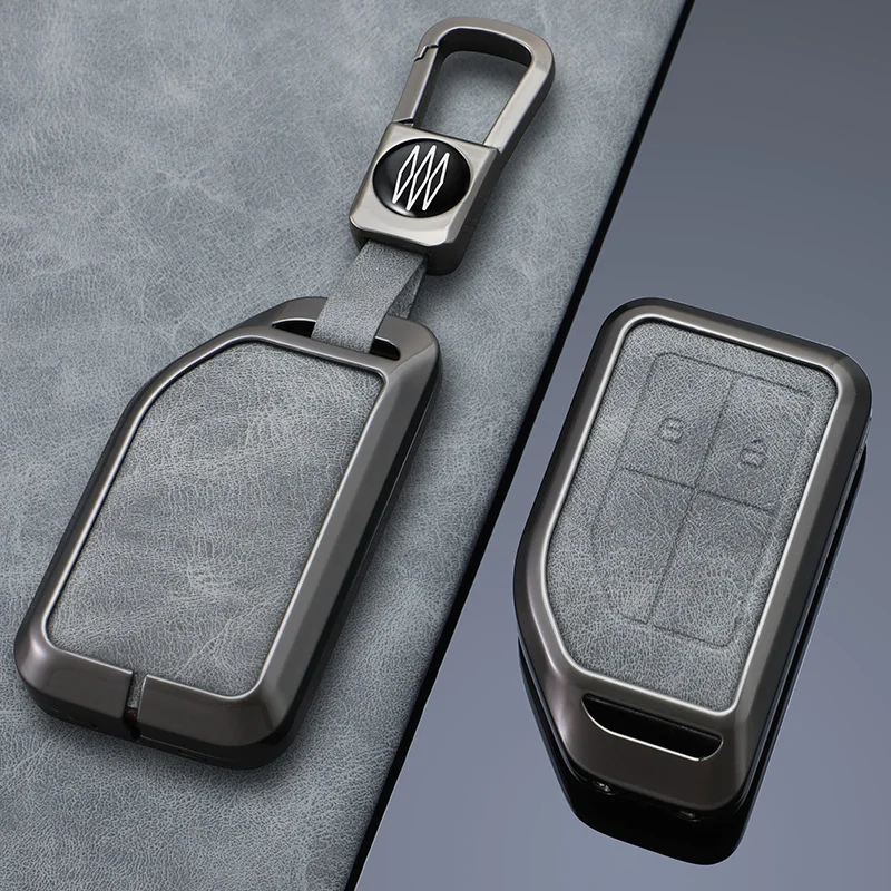 Para volvo fh 460 540 2024 evro 6 fm fh16 fh 460 liga de zinco tampas chave remota do carro fob caso capa com suporte chaveiro